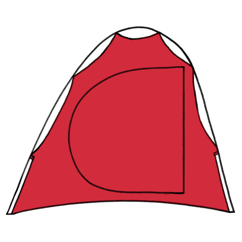 キャンプ　テント　Red Tent