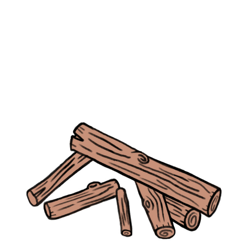 焚き火用の薪 / 材木の山 / Pile of Wood
