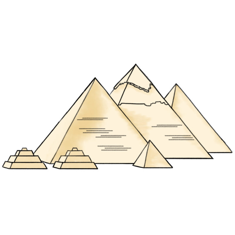 Three Great Pyramids of Giza