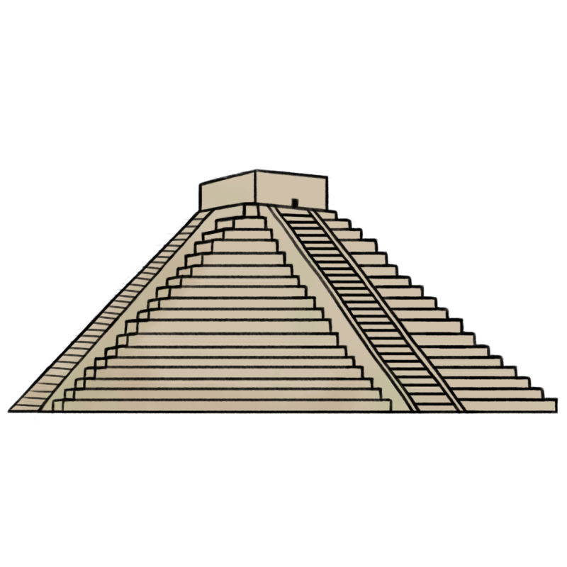 アステカのピラミッド